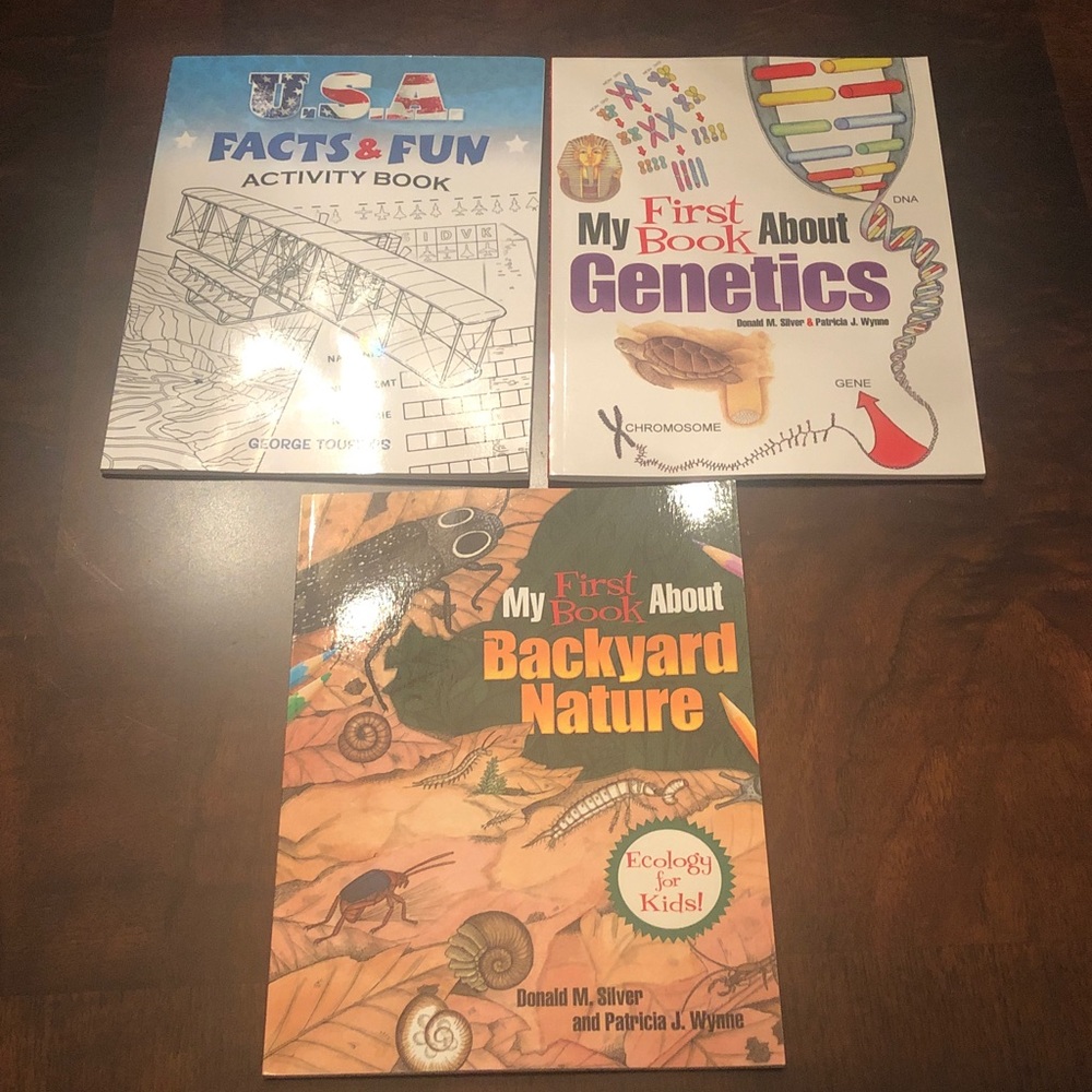 Set of Educational Children's Books Activity, Nature & DNA